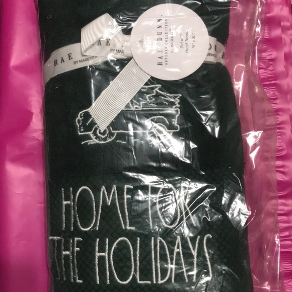 NEW Rae Dunn HOME FOR THE HOLIDAYS BNIP NEW  set of 2 - Picture 1 of 5